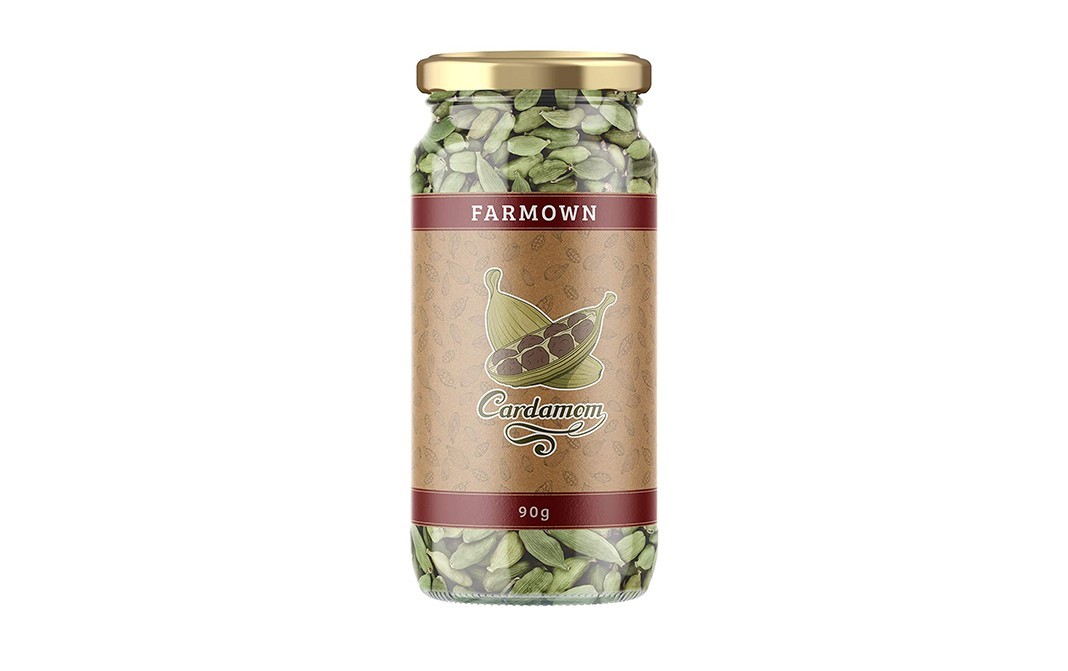 Farmown Cardamom    Glass Jar  90 grams